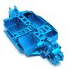 Metal Upgraded Chassis Front and Rear Waveboxes for MJX Model 1/16 16207 16208 16209 16210 H16 M162 RC Car Parts(Sky Blue) view 1
