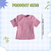 1:6 Male T Shirt Action Figure Clothes Small Casual DIY Gift Miniature Clothing for Doll 12'' Action Figures Body Accessory, Pink view 2
