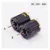 HJDIPCKYVG 1PC Small Black RS-365SA-12195 Carbon Brush Electronic Starter DC 24V 36V 48V B Splined Shaft view 3
