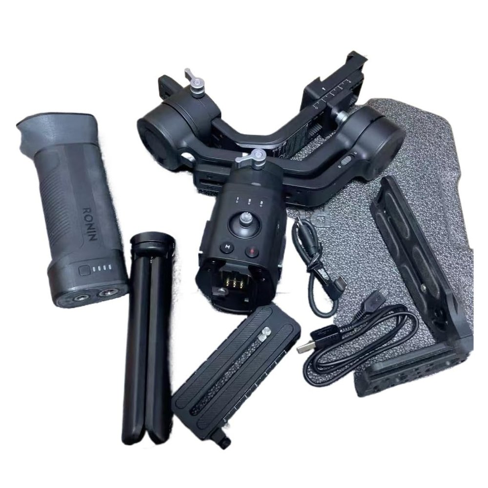 HFFMGMD Drone Parts for Camera Professional 3 Axis Single-Handed for Video Tripods Selfie for Control for DJI for Ronin SC Gimbal Stabilizer
