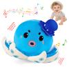 Baby Musical Toy for 6-12 Months, Rechargeable Crawling Octopus Plush with 40 Songs & Voice Recording  Interactive Tummy Time Toy, Soft Sensory Toy for Toddlers 1-3, Baby Gifts for 1 Year Old view 1