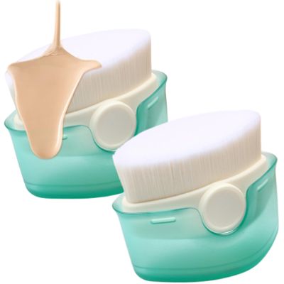 2pcs Sunscreen Applicator for Kids Sunscreen Lotion Applicator Set with Protective Cap Fast Brush Liquid Cream Powder Easy to Apply For Kids and Babies