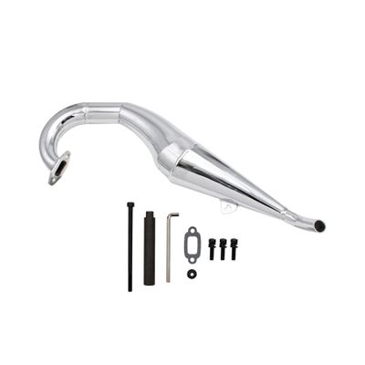 FLMLF Metal Side Exhaust Pipe Kit For 1/5 Hpi ROVAN King Motor Baja 5b SS Rc CAR PARYS