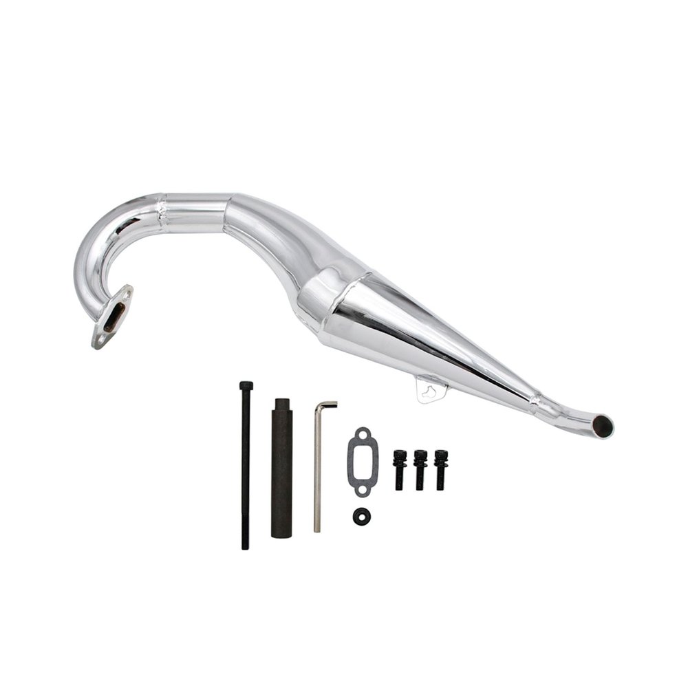 FLMLF Metal Side Exhaust Pipe Kit For 1/5 Hpi ROVAN King Motor Baja 5b SS Rc CAR PARYS