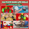 Montessori Christmas Busy Book for Toddlers 1-3- Learning Busy Book with Santa,Tree Decorating,Nativity-Autism Sensory Toy for Toddler 3-5 Airplane Travel Toy,Christmas Toddler Gifts for Girls & Boy view 4