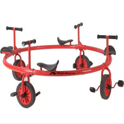 Ageliya 4-Seat Commercial Group Ride On Merry Go Round Daycare Preschool