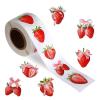 1000PCS Strawberry Stickers 1 Inch Red Fruit Decals Self-Adhesive PVC Labels for DIY Crafts, Greeting Cards, Envelope Seals view 1
