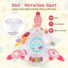 BABY JOY Baby Jumpers and Bouncers, Infant Activity Center with Music Lights Sounds, 360 Rotating Seat and 3 Adjustable Heights, Baby Play and Learning Center for 6-12 Months view 4