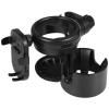 360 Rotating Walker And Wheelchair Cup Holder With Phone Holder, Adjustable Clamp view 3