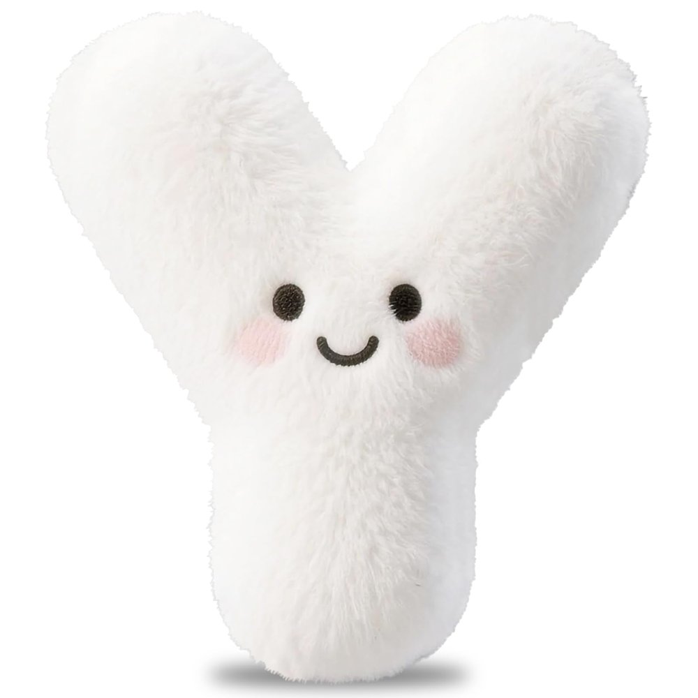 26-Letter Plush Toy Set (A-Z) 2025 New Model - Cute Stuffed Plush Toys & Decorative Pillow, Educational Gift for Kids & Fun Home Decor (Y)