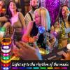 96 Pcs LED Glow Bracelets Sound Activated Light Up Bracelets for Adults Glow in the Dark Party Supplies Birthday Party Favors for Christmas, Halloween, Rave, New Year, Concert (Red,Hot Pink,Blue,Green,Purple,Yellow,White,Orange) view 3