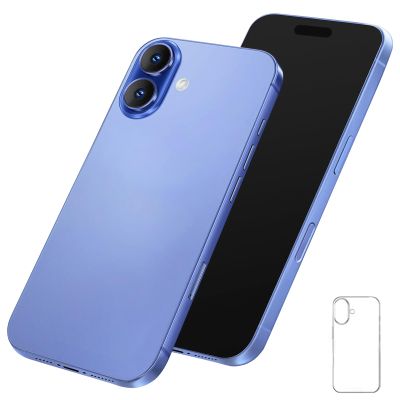 Blue Union Fake Phone Dummy Prop Pear Phone 16, Non-Working Phone with Case (Blue)
