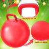 Sratte 6pcs Hopper Ball with Handle Bouncing Marble Bouncy Balls Hopping Toys Inflatable Jumping Toy for Jumping Sport Hop Boys Girls Gifts Party Favors (Pure,Classic Color) view 3