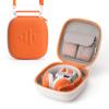 Case Compatible with Yoto Mini (2024 Edition) & Accessories, Travel Protective Hard Shell for Player, Headphones, Carrying Case with Shoulder Strap, Hold Up to 60 Audiobook Cards, Orange view 1