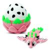 Articulated Dragon with Fantasy Egg  3D Printed Mythical Creature Gift, Posable Jointed Companion, Collectible Detailed Shelf or Desk Decoration - For Adults (Dragonfruit Dragon + Egg) view 1