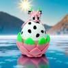 Articulated Dragon with Fantasy Egg  3D Printed Mythical Creature Gift, Posable Jointed Companion, Collectible Detailed Shelf or Desk Decoration - For Adults (Dragonfruit Dragon + Egg) view 4