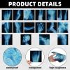 16Pcs Realistic Broken Bones X-Ray (9.8"x9.8") Skeleton X-Rays Human Skeleton Broken Bones PVC Plastic X-Ray Pretend Play Doctor Kit Learning Toy for Role-Playing Homeschooling School Supplies view 2