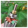 VUBBJCRS 1070205 775 Electronic Starter 12 Pole Rotor Front Ball Bearing DC 48V 72V 100V 120V 9700RPM view 3