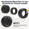 1/10 RC Short Course Racing Car Tires, daitoku 12mm Hex RC Truck Wheels and Tires for TRAXXAS Slash 4X4 2WD Redcat Rc4wd Axia ARRMA SENTON 3S Losi view 2