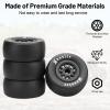 1/10 RC Short Course Racing Car Tires, daitoku 12mm Hex RC Truck Wheels and Tires for TRAXXAS Slash 4X4 2WD Redcat Rc4wd Axia ARRMA SENTON 3S Losi view 4