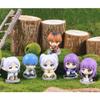 6pcs Frieren Figure Fern Statue Stark Figurine, 2'' Mini Anime Frieren Look Up Figure Cake Topper Decoration Desktop Cute Figure Collectible Gifts view 2