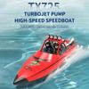 rcxperts New 725 RC Boat with LED Lights, 2.4GHz Remote Control Boat for Lakes Pools Salt Water, High Speed RC Sport Jet B-Oat RTR for Adults Gifts Toys (Red) view 3