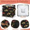 JMAVZWS Car Trucks 11 Inch Cube Storage Bins Collapsible Fabric Storage Cubes Organizer with Leather Handles Decorative Closet Storage Basket 2 Pack view 2