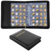 360-Slot Coin Collection Album, Leather-Bound Pvc Coin Book For Collectors, 7.9 X 6.3 X 1.3 Inches view 1