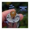-12V 92 RPM Slow Speed Full Metal Gearbox Gear electronic starter with 12 Teeth Metal Copper Gear Large Torque 1: 90 Reduction Ratio view 4