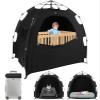 Blackout Tent for Pack N Play: Portable Baby Sleep Pod with 1-Click Setup, Mini Crib Cover with Monitor and Fan Pouches, Blocks 95% of Light, Travel Crib Canopy view 1