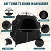 Blackout Tent for Pack N Play: Portable Baby Sleep Pod with 1-Click Setup, Mini Crib Cover with Monitor and Fan Pouches, Blocks 95% of Light, Travel Crib Canopy view 3