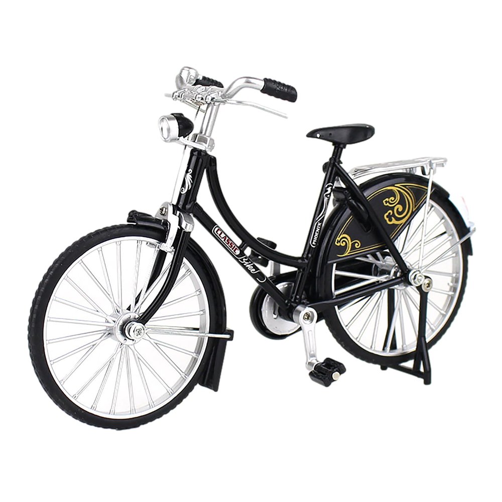 Retro Mini-Finger Bike with Metal Frame Simulation - Great for Men, Women, Teens & Adults - Cake Topper Party Decorations & Birthday Gifts