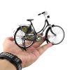 Retro Mini-Finger Bike with Metal Frame Simulation - Great for Men, Women, Teens & Adults - Cake Topper Party Decorations & Birthday Gifts view 2