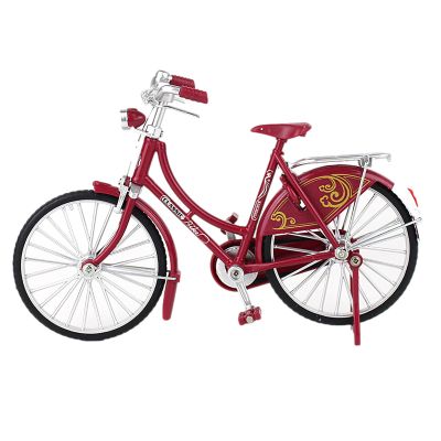 Retro Mini-Finger Bike with Metal Frame Simulation - Great for Men, Women, Teens & Adults - Cake Topper Party Decorations & Birthday Gifts
