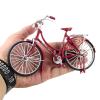 Retro Mini-Finger Bike with Metal Frame Simulation - Great for Men, Women, Teens & Adults - Cake Topper Party Decorations & Birthday Gifts view 4