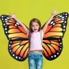 2Pcs Large Monarch Butterfly Wings for Girls Costume Accessories Double Sided Butterfly Wings Costumes Fairy Dress Up Accessories for Kids Birthday Princess Cosplay Dress Up Party Halloween Photo Prop view 4