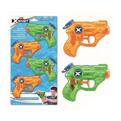 X-Shot Water Nano Drencher, Pack of 4