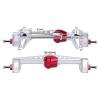 Aluminum Alloy Portal Axle Complete Front Rear Axle for Axial SCX10 III AXI03007 1/10 RC Crawler Upgrades (Silver) view 1