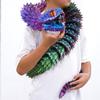 47.5inch Super Large 3D Printed Snake Models,Movable Teeth,Flexible Joint Animal lacertid Figurines, Stress Relief, Fidget restlessness, ADHD Toys, Surprise Fantasy Gifts (RGB/79inch) view 2