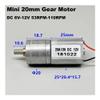 130 Full Metal Gearbox Gear electronic starter Carbon Brush Engine DC 6V-12V 110RPM Slow Speed Large Torque for Robot Lock view 2