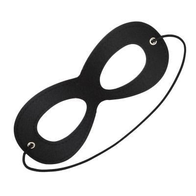 AIMIKE Superhero Mask, Black Felt Eye Mask, Halloween Dress Up, Adjustable Eyemask w/Elastic Rope, Party Favors for Kids