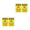 LUOZZY 4 Pcs Playing Caution Sign Slow Safety Warning Plate for Neighborhoods Schools Parks Driveways Outdoor view 1