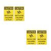 LOGOFUN 4PCS Children Playing Warning Sign Slow Drive Caution Safety Plate for Schools Parks Neighborhoods Outdoor Road Street Supplies view 2