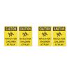 LOGOFUN 4PCS Children Playing Warning Sign Slow Drive Caution Safety Plate for Schools Parks Neighborhoods Outdoor Road Street Supplies view 3