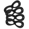 AIMIKE 4Pcs Superhero Masks, Black Felt Eye Mask, Halloween Dress Up, Adjustable Eyemask w/Elastic Rope, Party Favors for Kids view 1