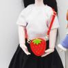 Haiyou Mini Dolls Crossbody Bag Miniature Crossbody Purse Mini Strawberry Shoulder Bag Kawaii Purse for Dollhouse Accessories view 3