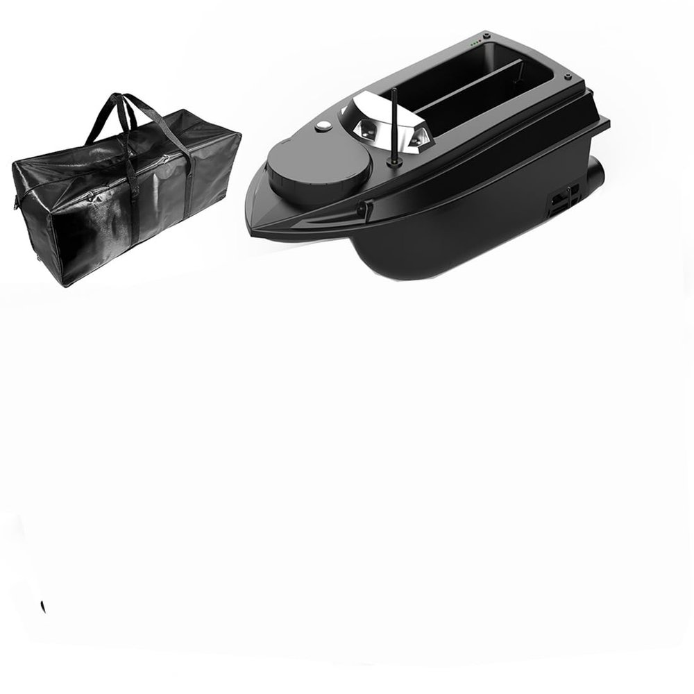 URFunModel V030 RC Bait Boat for Fishing, 12V 2.4G High-Speed Remote Control Bait Boat with GPS Positioning/Lights, Outdoor Toy Gift for Adults, US Plug/Fish Finder Version