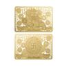 DMtse Chinese Feng Shui God of Wealth Caishen Zhao Gongming Army General Riding A Tiger Golden Card for Good Luck Auspicious Amulet Card view 1