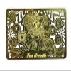 DMtse Chinese Feng Shui God of Wealth Caishen Zhao Gongming Army General Riding A Tiger Golden Card for Good Luck Auspicious Amulet Card view 2