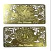 DMtse Chinese Feng Shui God of Wealth Caishen Zhao Gongming Army General Riding A Tiger Golden Card for Good Luck Auspicious Amulet Card view 4